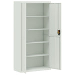 ZNTS File Cabinet Light Grey 90x40x220 cm Steel 3188320