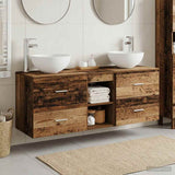 Bathroom Cabinet Set 3 pcs Old Wood 49.5 x 35 x 63 cm 3405793