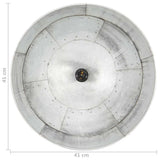 Industrial Vintage Hanging Lamp 25 W Silver Round 41 cm E27 320541