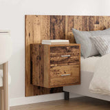 Headboard with Cabinet 3 pcs Old Wood Engineered Wood 3415805