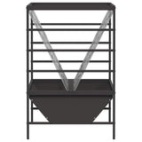 Livestock Feeder Black 100 x 60 x 90 cm Cold-Rolled Steel 874657