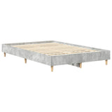 Bed Frame No Mattress Concrete Grey 120x200 cm Engineered Wood 861033