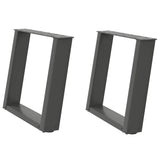 Coffee Table Legs U-Shaped 2 pcs Anthracite 50x cm Steel 4012766