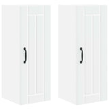 Wall Cabinet LUCCA 2 pcs White 30 x 31 x 80 cm Engineered Wood 885006