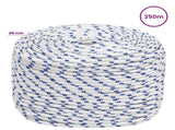 Multipurpose Utility Rope 8 mm 250 m White and Blue PP 3473061