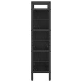 Bookshelf Black Oak 75 x 30 x 123.5 cm Engineered Wood 883964