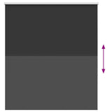 Roller Blind Blackout Black 125x130 cm Fabric Width 121,6 cm Polyester 4010847