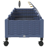 Garden Planter with Irrigation&Wheels 4 pcs Grey PP 3423145