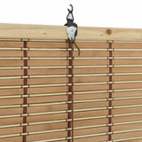 Roller Blind Natural and Brown 120 x 220 cm Bamboo 42006905