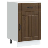 Kitchen Base Cabinet Lucca Brown Oak Engineered Wood 853724