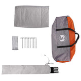 Party Tent Grey and Orange 10-Person 42017450