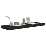 ZNTS Floating Wall Shelves 4 pcs Black 80x23.5x3.8 cm MDF 323837