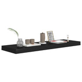 ZNTS Floating Wall Shelves 4 pcs Black 80x23.5x3.8 cm MDF 323837