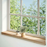 Window Sills 2 pcs Untreated 100x15x2 cm Solid Wood Oak 4009088