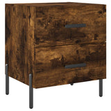 Bedside Cabinet Smoked Oak 40x35x47.5 cm Engineered Wood 827334
