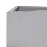 Garden Planter Triangular 50x43x75 cm Galvanized Steel 851181