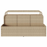 Poolside Float Storage Beige 110x100x57 cm Poly Rattan 4104091