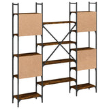Bookshelf Smoked Oak 155.5x24x166.5 cm Engineered Wood 838860