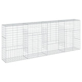 Gabion Basket with Cover 400x50x150 cm Galvanised Iron 3295157