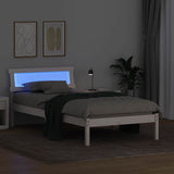 Bed Frame with Headboard White 80 x 200 cm Solid Pine Wood 872840