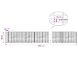 Gabion with 3.5 mm Wire and 5x10 cm Mesh 1150x10x50 cm 3462521
