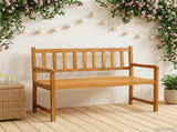 Garden Bench 2-Seater 110 x 55 x 90 cm Solid Acacia Wood 42024966