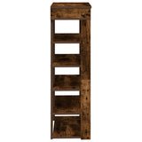Shoe Rack Smoked Oak 60x30x98 cm Engineered Wood 859927