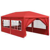 Party Tent 600 x 300 x 255 cm Red PE and Steel 42032349
