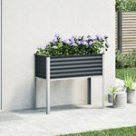 ZNTS Garden Planter Anthracite 100x41x90 cm Steel 4008972