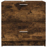Sink Cabinet Smoked Oak 59x37x59 cm Engineered Wood 848112