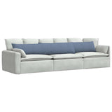 Sofa Pillows 2 pcs Blue 200 x 40 cm Corduroy Fabric 42013906
