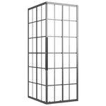 ZNTS Shower Cabin Frosted ESG 80x70x180 cm Black 151860