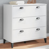 Drawer Cabinet VIKEN White Engineered Wood 374920