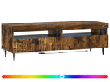 LED TV Cabinet Smoked Oak Engineered Wood 896990