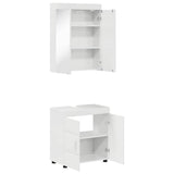 Bathroom Furniture Set TULUM 2 pcs High Gloss White 3398018