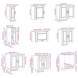 14 Piece Kitchen Cabinet Set "Porto" Grey Sonoma Engineered Wood 3314997