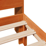 Bookcase Bed without Mattress Wax Brown 75x190 cm Small Single Solid Wood Pine 3322737