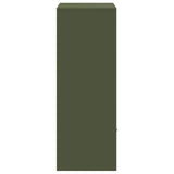 Parcel Drop Box with Storage Olive green 41 x 38 x 103 cm Steel 874936
