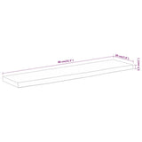Wall Shelf 80x20x2,5 cm Rectangular Solid Wood Acacia Live Edge 370226