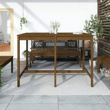 Garden Table Honey Brown 159.5x82.5x110 cm Solid Wood Pine 824098
