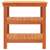Work Bench Wax Brown 78.5 x 50 x 80 cm Solid Pine Wood 865374