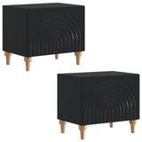 TV Cabinet Black Engineered Wood 896236