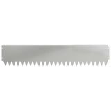 Lawn Edging 20 pcs 103 x 20 cm Steel Silver 8008387