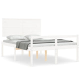 Senior Bed without Mattress White 120x200 cm Solid Wood 3195477