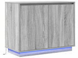 LED Sideboard for Grey Sonoma 71 x 34.5 x 75 cm 869647