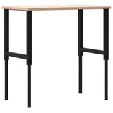 Workbench 100x60x cm Solid Wood Oak Rectangular 3309678