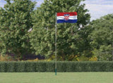 Croatia Flag and Pole 5.55 m Aluminium 3147128