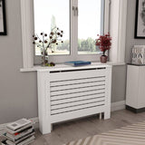 Radiator Covers 2 pcs White 112x19x81.5 cm MDF 3051374