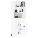Highboard White 69.5x34x180 cm Engineered Wood 3190037