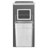 Ashtray Dustbin Hotel 45 L Steel Black 51093
